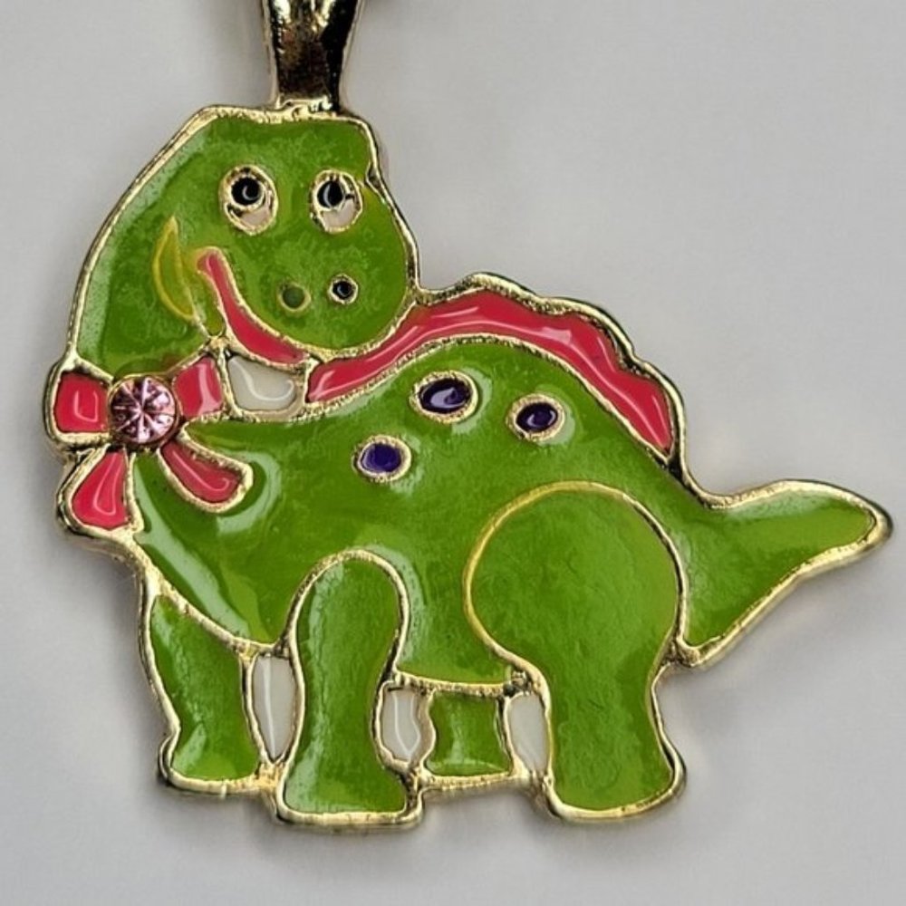Dinosaur Pendant Necklace in Dinosaur Keepsake Box